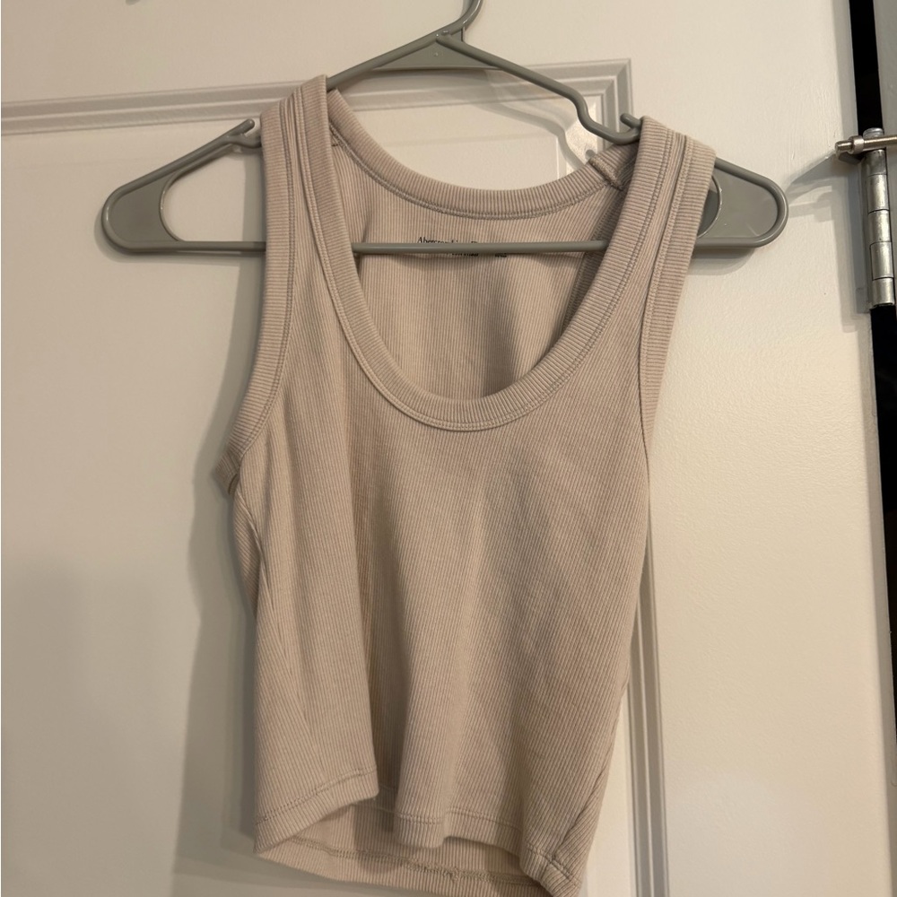 Abercrombie & Fitch Beige Tank Top
